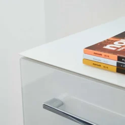 Abschließbarer Rollcontainer in Weiß - Fidania