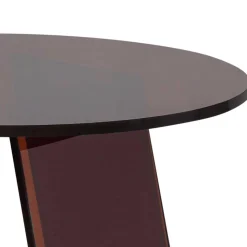 Acryl Beistelltisch in Braun - Lou