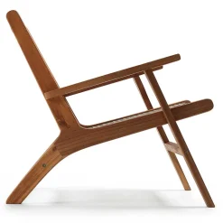 Akazie Holzsessel mit Rattan Geflecht - Foglia