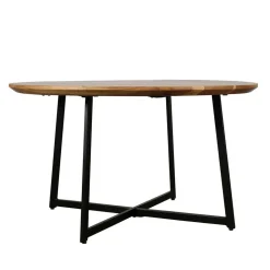 Akazie Sofatisch mit Schweizer Kante - Limona