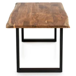 Akazien Esstisch mit Baumkanten - Rai