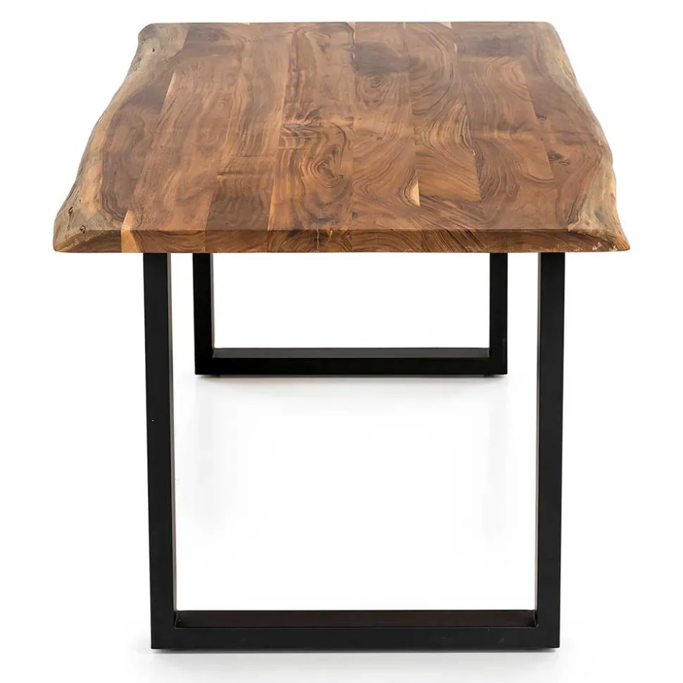 Akazien Esstisch mit Baumkanten - Rai