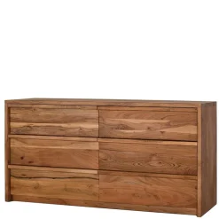 Akazienholz Sideboard mit sechs Schubladen - Vomano