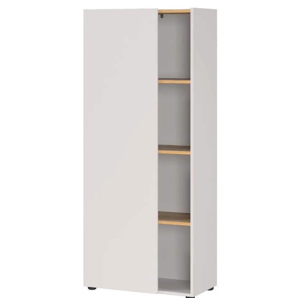 Aktenschrank in Hellgrau und Wildeiche Optik - Chiron