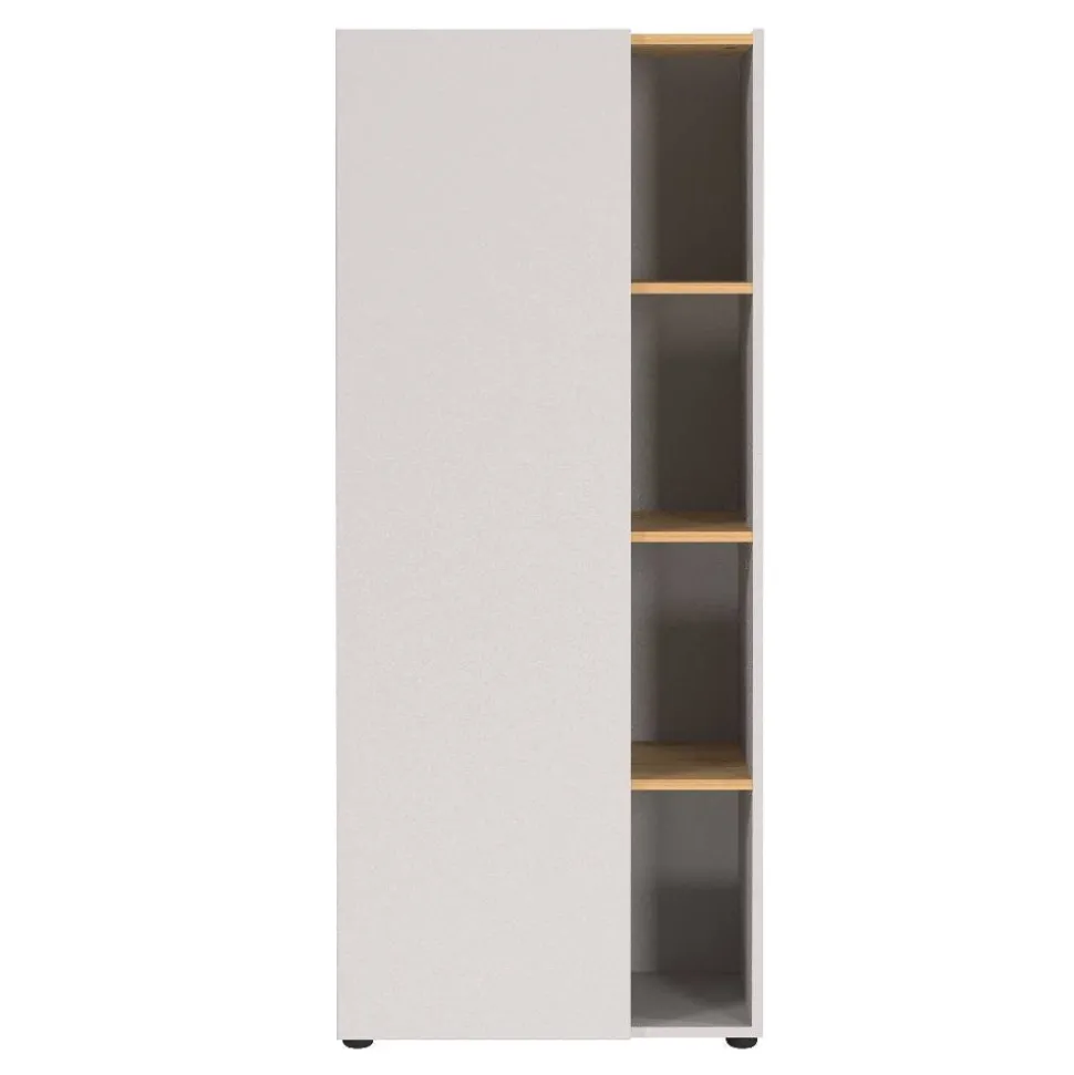 Aktenschrank in Hellgrau und Wildeiche Optik - Chiron