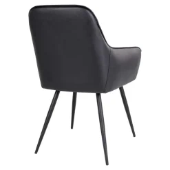 Altholz Esstisch & Kunstlederstühle - Plugravis (siebenteilig)