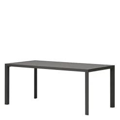 Alu Outdoor Tisch in Dunkelgrau - Lagusta
