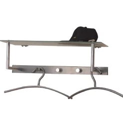 Alu Wandgarderobe mit Milchglas - Aldura