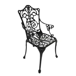 Aluguss Armlehnenstuhl für den Garten - Graziello