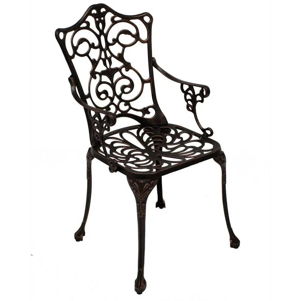 Aluguss Sitzgruppe für 4 Personen - Bluesa (fünfteilig)