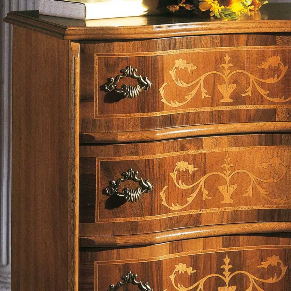 Antike Kommode Agosto in Nussbaumfarben