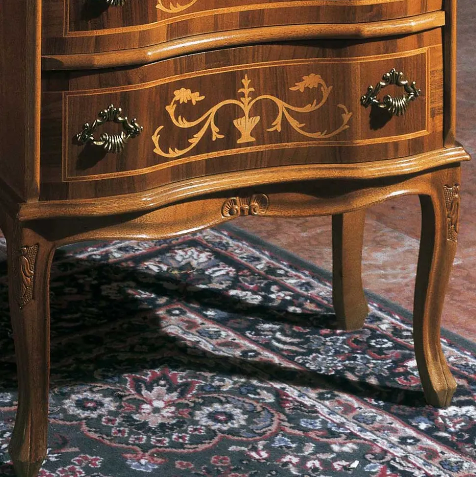 Antike Kommode Agosto in Nussbaumfarben