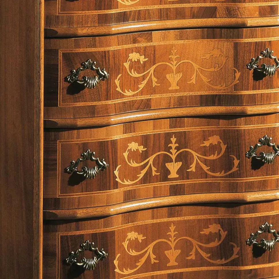 Antike Kommode Agosto in Nussbaumfarben