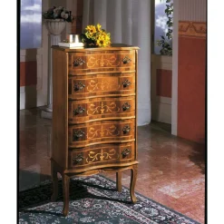 Antike Kommode Agosto in Nussbaumfarben