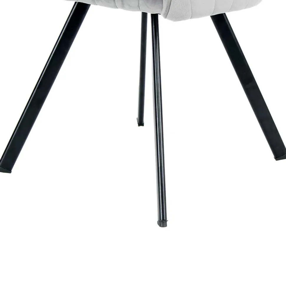 Armlehenstühle in Silber Grau - Ashento (2er Set)