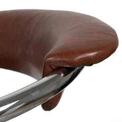 Armlehnen Barstuhl in Braun & Chrom - Usavina (2er Set)