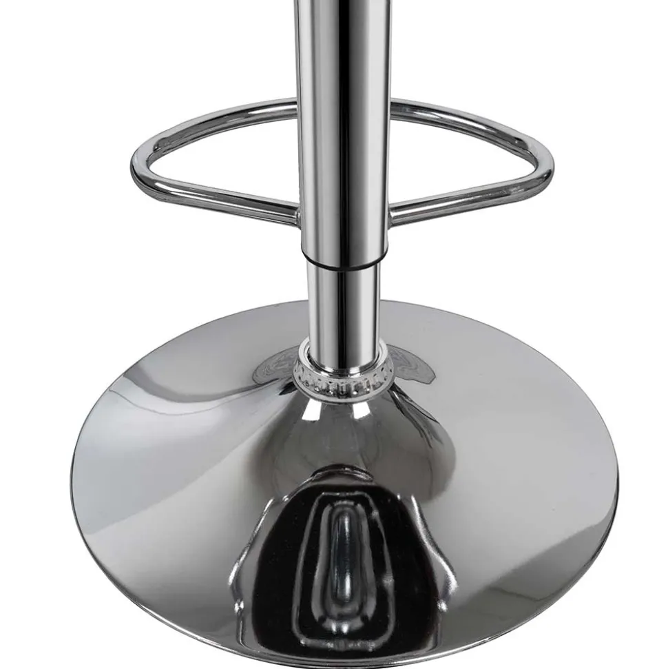 Armlehnen Barstuhl in Braun & Chrom - Usavina (2er Set)