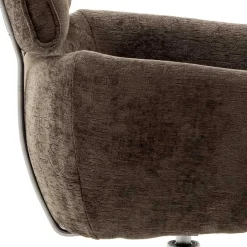 Armlehnen Drehstuhl in Braun - Arjama (2er Set)