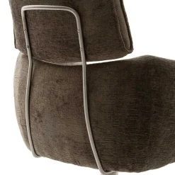 Armlehnen Drehstuhl in Braun - Arjama (2er Set)