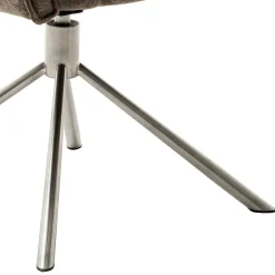 Armlehnen Drehstuhl in Braun - Arjama (2er Set)