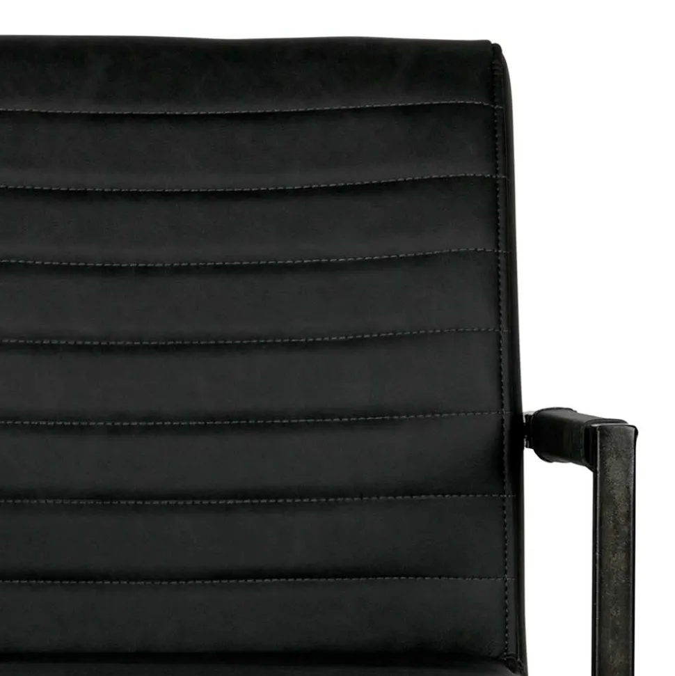 Armlehnen Freischwinger in Anthrazit - Birte (2er Set)