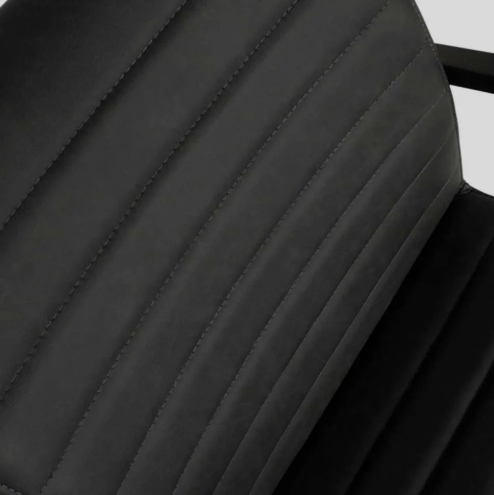 Armlehnen Freischwinger in Anthrazit - Birte (2er Set)