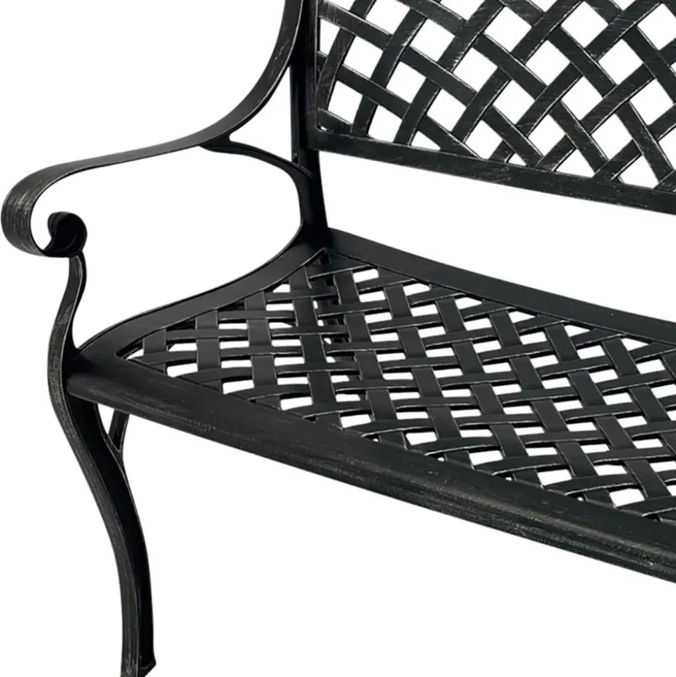 Armlehnen Parkbank im Vintage Look - Mora