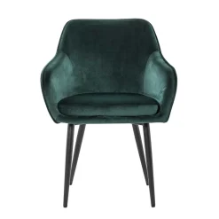 Armlehnen Polsterstuhl in herrlichem Dunkelgrün - Abacho