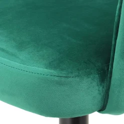 Armlehnen Polsterstuhl mit Samt Grün - Vianada (2er Set)