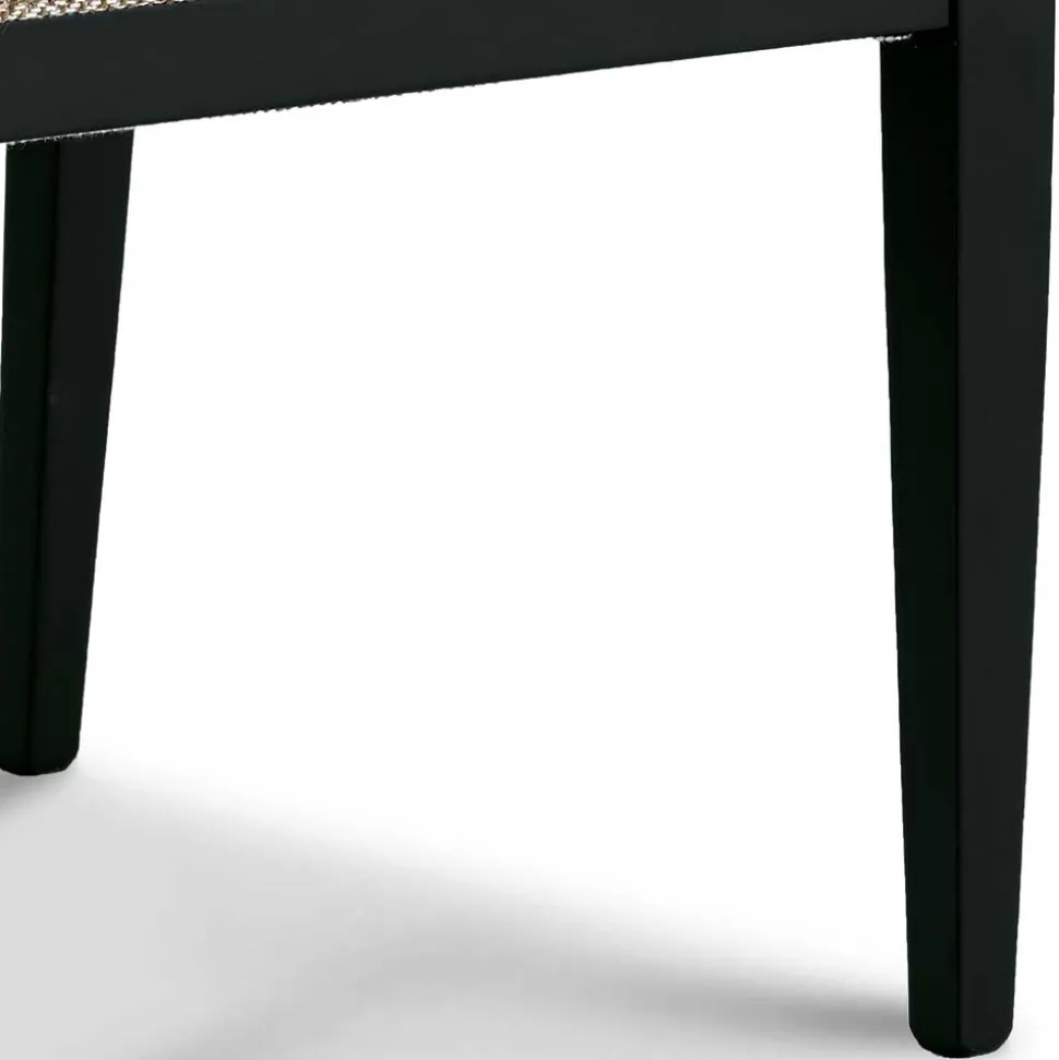 Armlehnenstuhl in Beige und Schwarz - Cadona