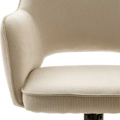 Armlehnenstuhl in Creme Cord - Makimona (2er Set)