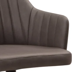 Armlehnenstuhl in Dunkelbraun - Tadahiro