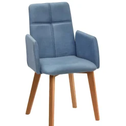 Armlehnenstuhl in Hellblau - Nenna