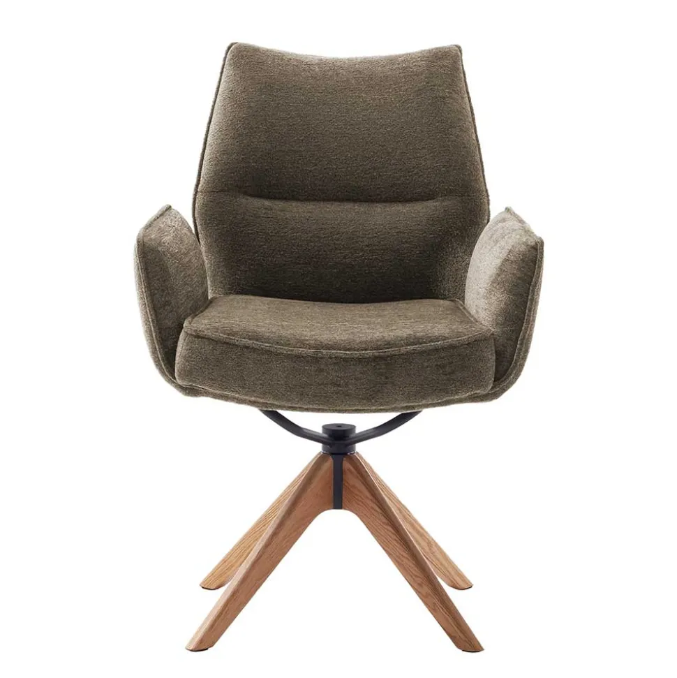 Armlehnenstuhl mit Taschenfederkern - Joycelina (2er Set)