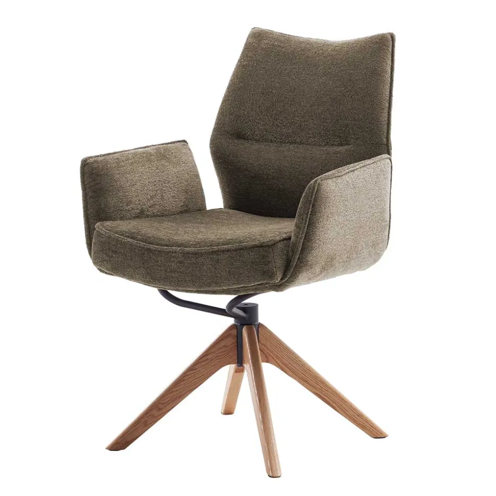 Armlehnenstuhl mit Taschenfederkern - Joycelina (2er Set)