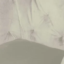 Armlehner Polsterstuhl in Creme Samt - Pape