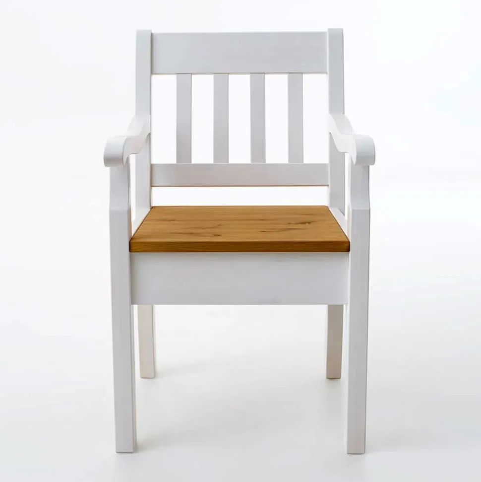 Armlehnstuhl Molzau in Weiß