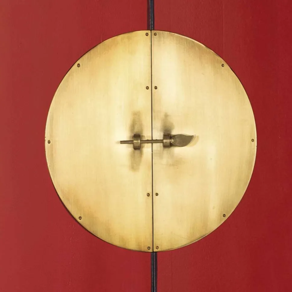 Asia Design Schrank in Rot Massivholz - Iscian