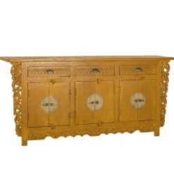 Asia Style Sideboard in Ocker Gelb - Nelu