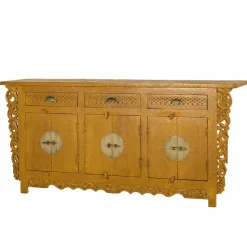 Asia Style Sideboard in Ocker Gelb - Nelu