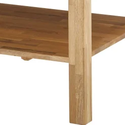 Asteiche Sofatisch mit Schublade und Ablage - Hoxtona