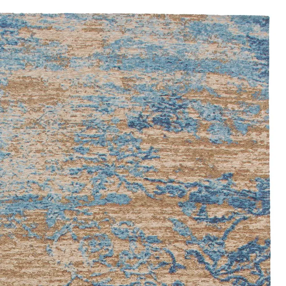 Ausgefallener Teppich in Blau und Beige - Cosenza