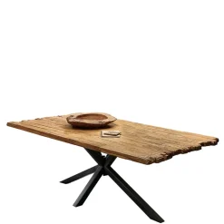 Ausgefallener Tisch aus Teak Recyclingholz rustikal - Kyras