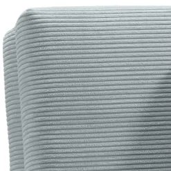 Ausklappbares Sofa aus Cord in Hellblau - Rachel