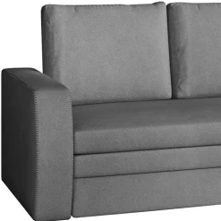 Ausklappbares Sofa in Grau Samt - Lodeves