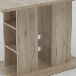 Ausziehbarer Esstisch mit Säulengestell Regal - Casbella