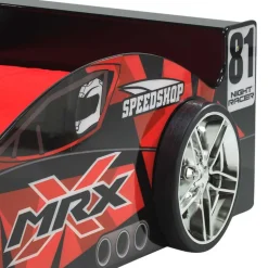 Autobett mit Matratze - Rennwagen Design - Olivo