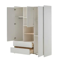 Babybett & Wickelkommode & Kleiderschrank - Mauricia (dreiteilig)