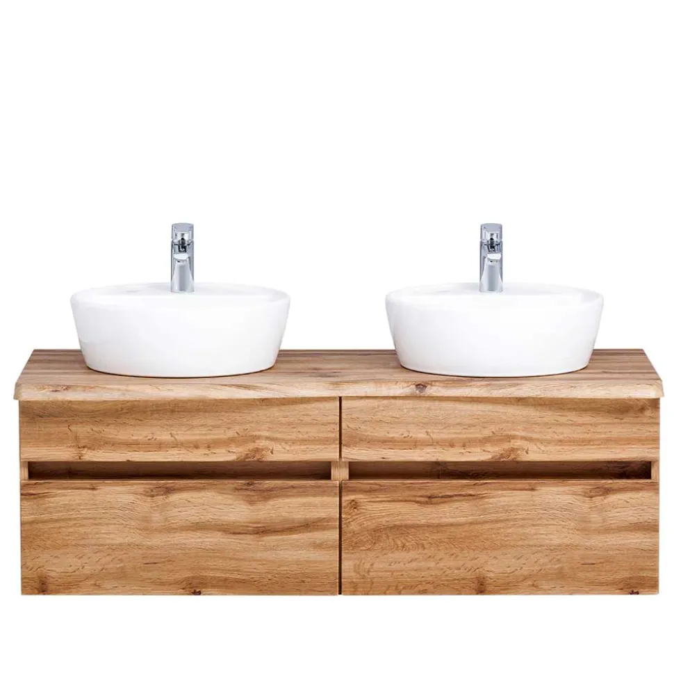 Bad Doppel-Waschplatz in Wildeiche Baumkante - Drumias