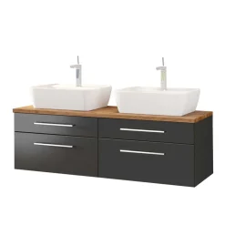 Bad Doppelwaschtisch im Set - Estregos (dreiteilig)